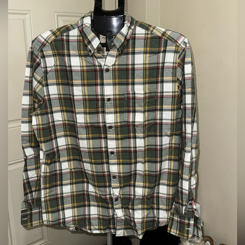 American Eagle Outfitters I Men's Plaid Button Shirt I Size M I Classic Fit